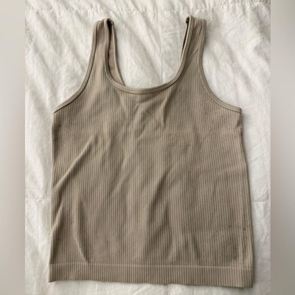 a new day Ribbed Tan Tank Top